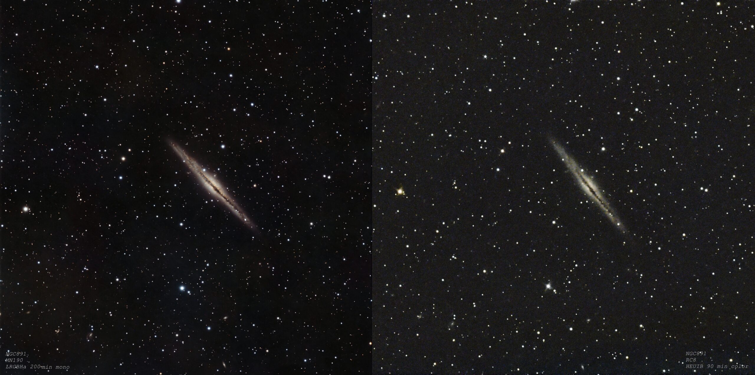NGC 891 – Silver Galaxy – Rolf's Astrophotography