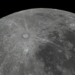 Close up with the MN190 reflector telescope and the ASI120MC planetary camera. October 2022. The crater Tycho is in the center. The Moon