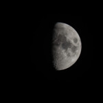 Photographed with CPC925 reflector telescope and Nikon D800 camera in Åva, March 2016. The Moon