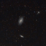 M81, Bodes galaxy photographed with APO107 refractor and Nikon D800 camera in Åva, March 2018. 17 exposures of 2 min each. M81. Bodes galaxy