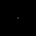 Saturn with MN190 reflector telescope and ASI 120MC color camera from Hammarby in October 2022. Exposure without Barlow. Saturn