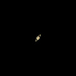 Saturn with MN190 reflector telescope and ASI 120MC color camera from Hammarby in October 2022. Exposure with 2x Barlow. Saturn