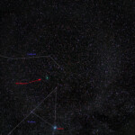 The comet 46P Wirtanen in the constellation Lynx