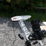 The AstroTrac TT320X astrotracker is a very precise instrument which unfortunataley is not available on the market any longer It has a typical unguided tracking error of around 5 arcseconds peak-to-peak or better over a 5 minute period, which allows for use of up to 200 mm telephoto lenses at exposures of several minutes.
The astrotracker is mounted on a sturdy photographic mount and can easily carry weights of up to 10 kg. AtroTrac TT320X and Nikon D800 DSLR Configuration Example