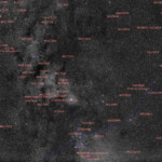 Deneb and Surrounding Nebulas in Cygnus