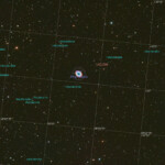 Photographed with RC8" reflector telescope and ASI 2600MC color CMOS camera in Stuvsta, August 2024. Exposure was 39 * 1 min with IDAS LPS P3 light pollution filter. Post processing in Pixinsight witth Blur Exterminator. M57, the Ring Nebula