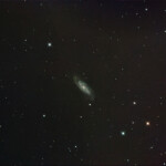 Photographed with the RC8" reflector telescope and the ASI 2600MC color CMOS camera in Stuvsta, April 12th, 2025. Exposure was 30*3 min with IDAS LPS D2 filter. Post-processing in Pixinsight. Full moon and no wind. NGC 3198