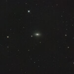 Photographed with the RC8" reflector telescope and the ASI 2600MC color CMOS camera in Stuvsta, April 7th, 2025. Exposure was 27*3 min with IDAS LPS D2 filter. Post-processing in Pixinsight. Half moon and no wind. NGC 4125 and NGC 4121