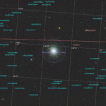 Photographed with the APO 107 mm refractor telescope and the ASI 2600MC color CMOS camera, September 4th, 2025 in Stuvsta. Exposure was 20*2 min with IDAS LPS P3 filter and postrocessing was done in Pixinsight with Blur Exterminator. M13, Hercules Cluster