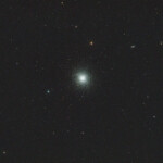 Photographed with the APO 107 mm refractor telescope and the ASI 2600MC color CMOS camera, September 4th, 2025 in Stuvsta. Exposure was 20*2 min with IDAS LPS P3 filter and postrocessing was done in Pixinsight with Blur Exterminator. M13, Hercules Cluster