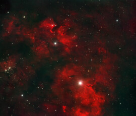 Photographed with the MN 190 mm reflector telescope and the Atik 360EX monchrome CCD camera in Stuvsta on November 24th, 2025. Exposure was 30 min for each of R, G, and B, 40 min L, and 60 min for Ha. Postprocessing in Pixinsight with Blur Xterminator and in Photoshop. Cederblad 214