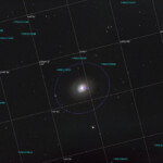 Photographed with the RC8" reflector telescope and the ASI 2600MC color CMOS camera in Stuvsta, March 6th, 2026. Exposure was 30*3 min with IDAS LPS P3 light pollution filter. Postprocessing in Pixinsight and Photoshop. M94