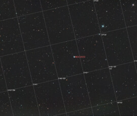 Photographed with the RC8" reflector and the ASI 2600MC color CMOS camera in Stuvsta, March 10th, 2026. Exposure was 29*3 min with IDAS LPS P3 filter. Postprocessing in Pixinsight and Photoshop. NGC 2022