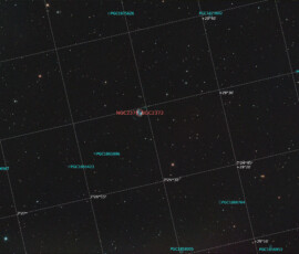 Photographed with the RC8" reflector and the ASI 2600MC color CMOS camera in Stuvsta, March 10th, 2026. Exposure was 30*3 min with IDAS LPS P3 filter. Postprocessing in Pixinsight and Photoshop. NGC 2371-2
