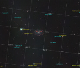 Photographed with the RC8" reflector and the ASI 2600MC color CMOS camera in Stuvsta, April 9th, 2026. Exposure was 30*3 min with IDAS LPS P3 filter. Postprocessing in Pixinsight. NGC 4145