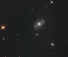 Photographed with the RC8" reflector and the ASI 2600MC color CMOS camera in Stuvsta, April 8th, 2026. Exposure was 30*3 min with IDAS LPS P3 filter. Postprocessing in Pixinsight. The picture is cropped to about 25% of the original. NGC 4151