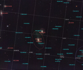 Photographed with the RC8" reflector and the ASI 2600MC color CMOS camera in Stuvsta, April 11th, 2026. Exposure was 30*3 min with IDAS LPS P3 filter. Postprocessing in Pixinsight. NGC 4438 and NGC 4435, The Eyes Galaxies
