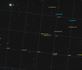 Photographed with the RC8" reflector and the ASI 2600MC color CMOS camera in Stuvsta, March 31st, 2026. Exposure was 30 * 1 min with IDAS LPS P3 filter. Postprocessing in Pixinsight. Comet C/2024 E1 (Wierzchos)